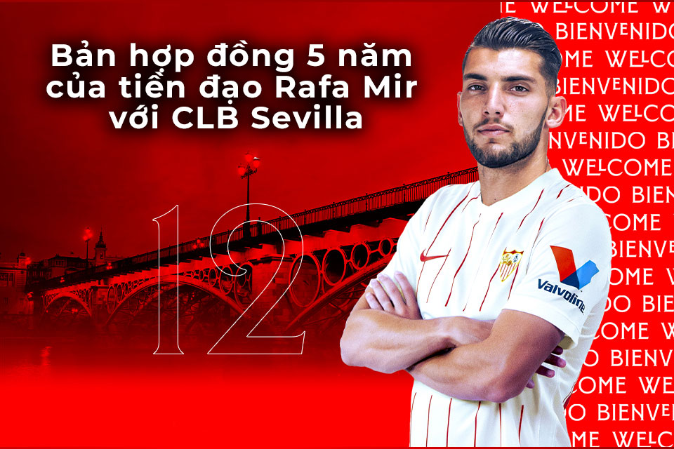 Bản hợp đồng 5 năm của tiền đạo Rafa Mir với CLB Sevilla